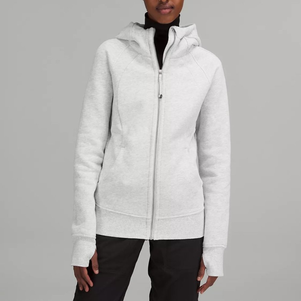 Lululemon Scuba Full-Zip Hoodie Light Heather Grey